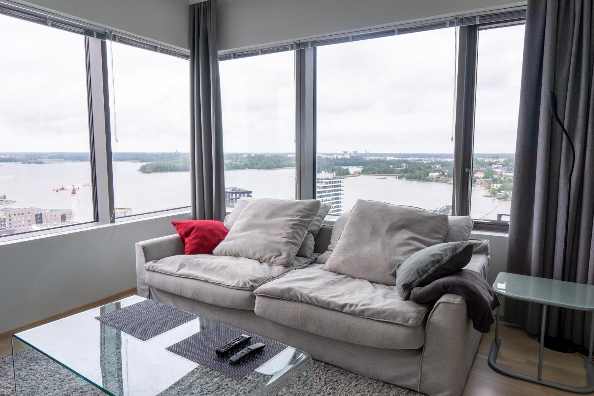 18Th Floor Helsinki High Point 1 Bdr Apartment With City View - Free Garage Parking Exteriör bild