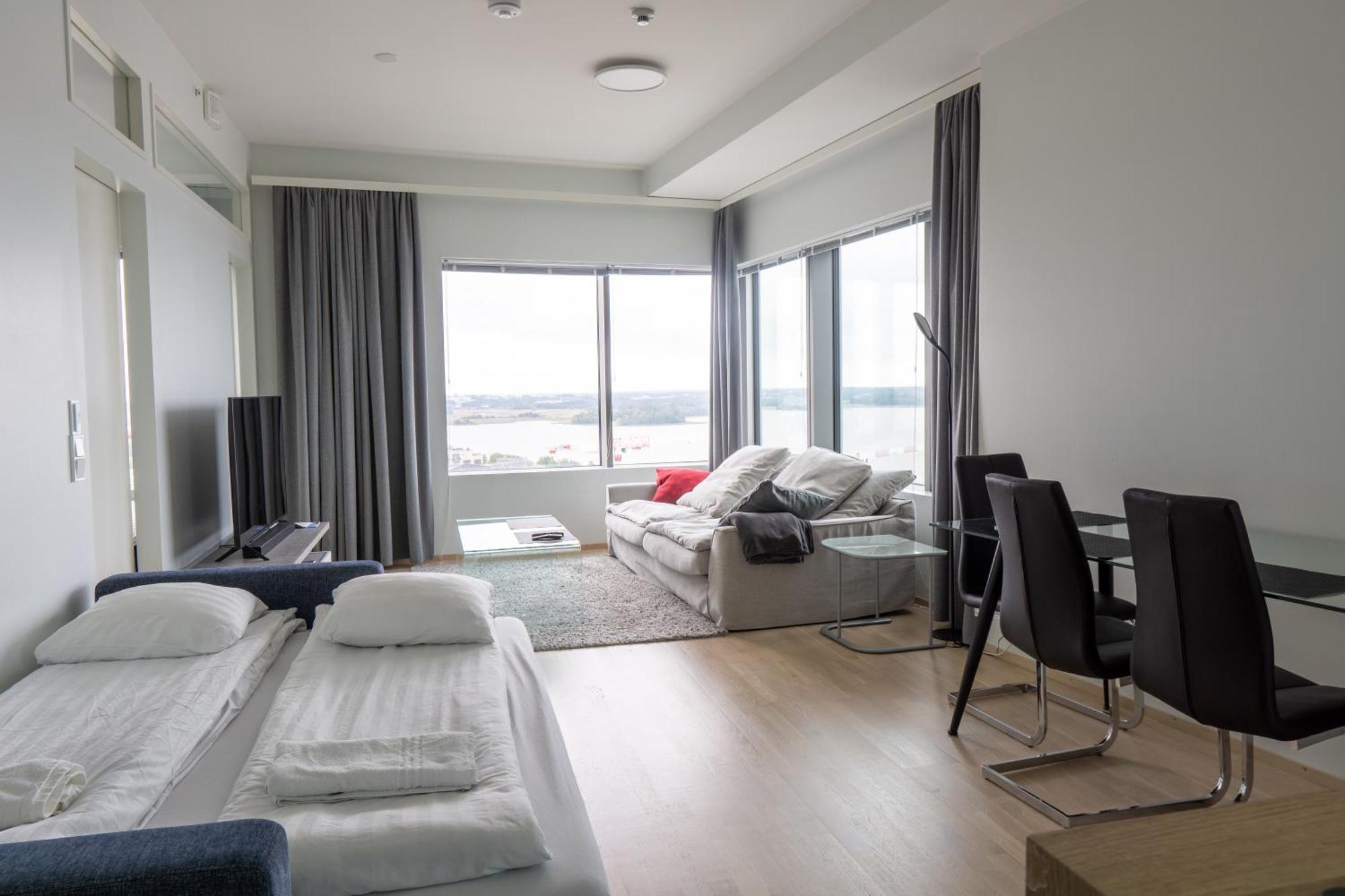 18Th Floor Helsinki High Point 1 Bdr Apartment With City View - Free Garage Parking Exteriör bild